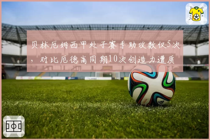 贝林厄姆西甲处子赛季助攻数仅5次，对比厄德高同期10次创造力遭质疑